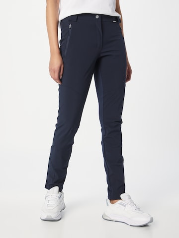 ICEPEAK Slim fit Sports trousers 'DORAL' in Blue: front