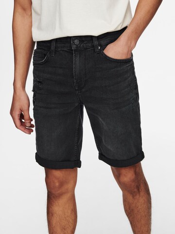 Only & Sons Regular Shorts in Schwarz