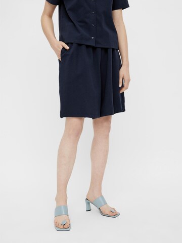 OBJECT Wide Leg Shorts 'Darya' in Blau: predná strana