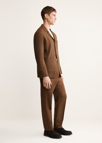 MANGO MAN Regular fit Suit Jacket 'Bergamo' in Brown