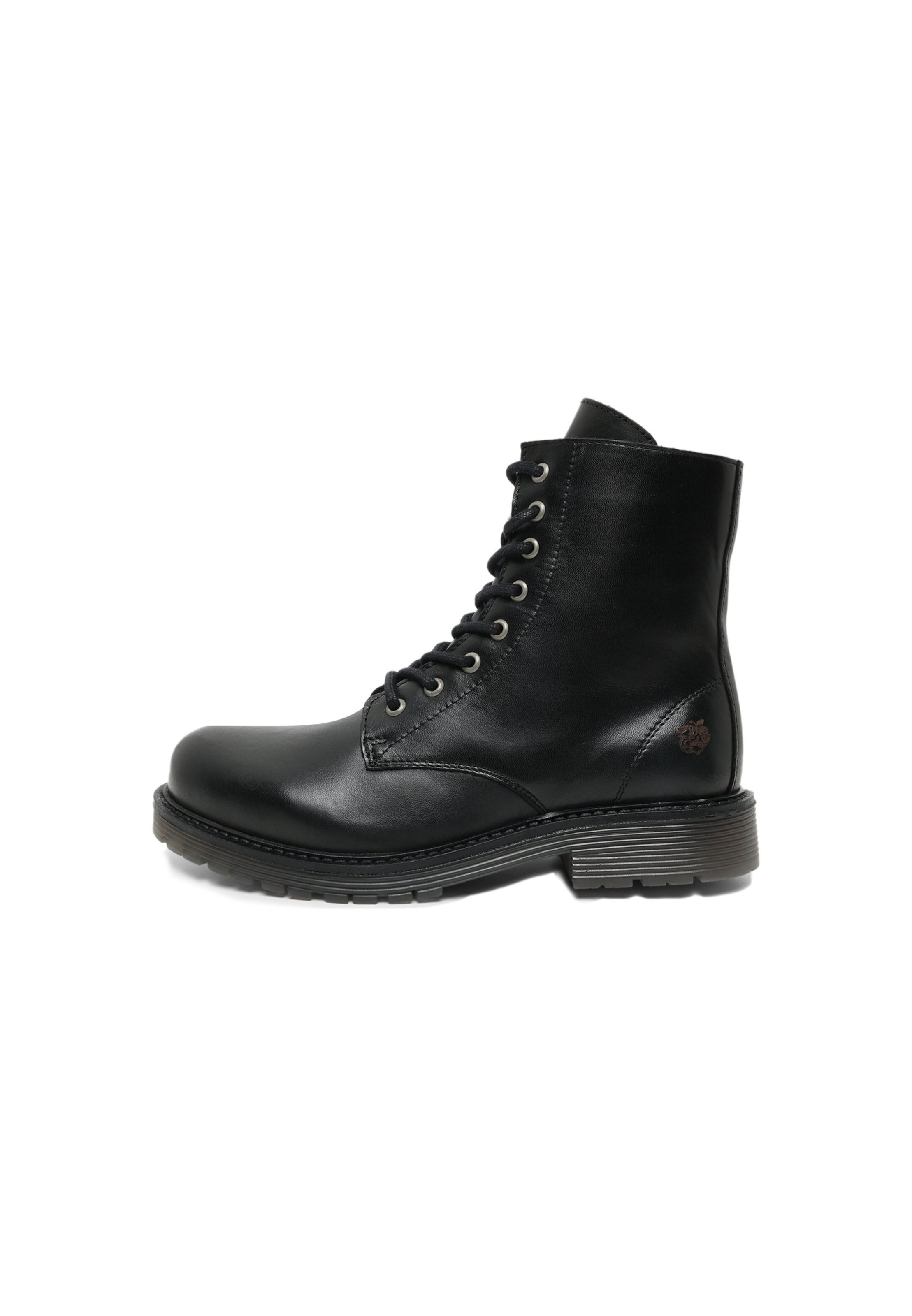 Apple of Eden Lace-Up Ankle Boots 'SUN' in Black: front
