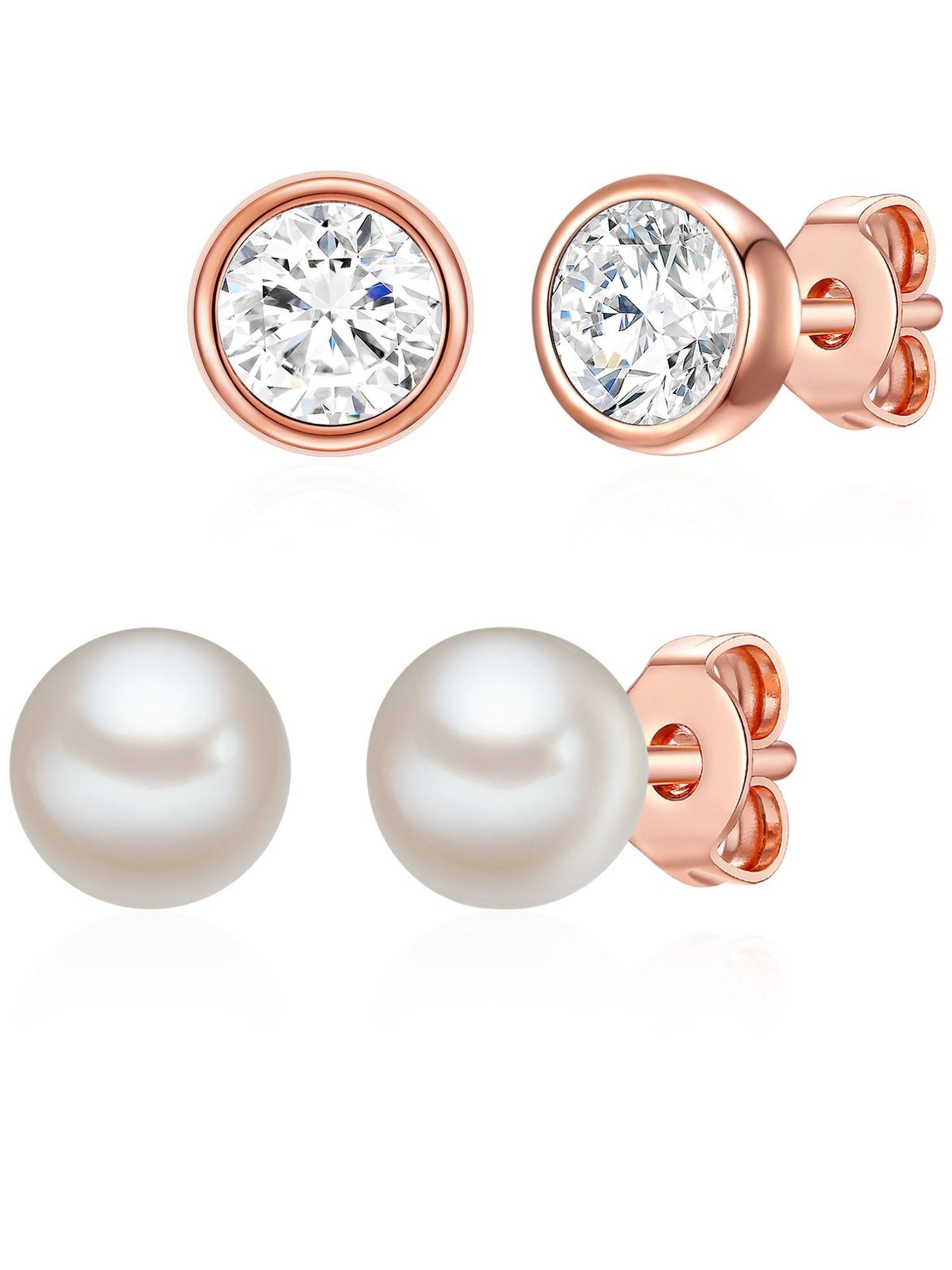 Boucles d'oreilles Rafaela Donata en or : devant