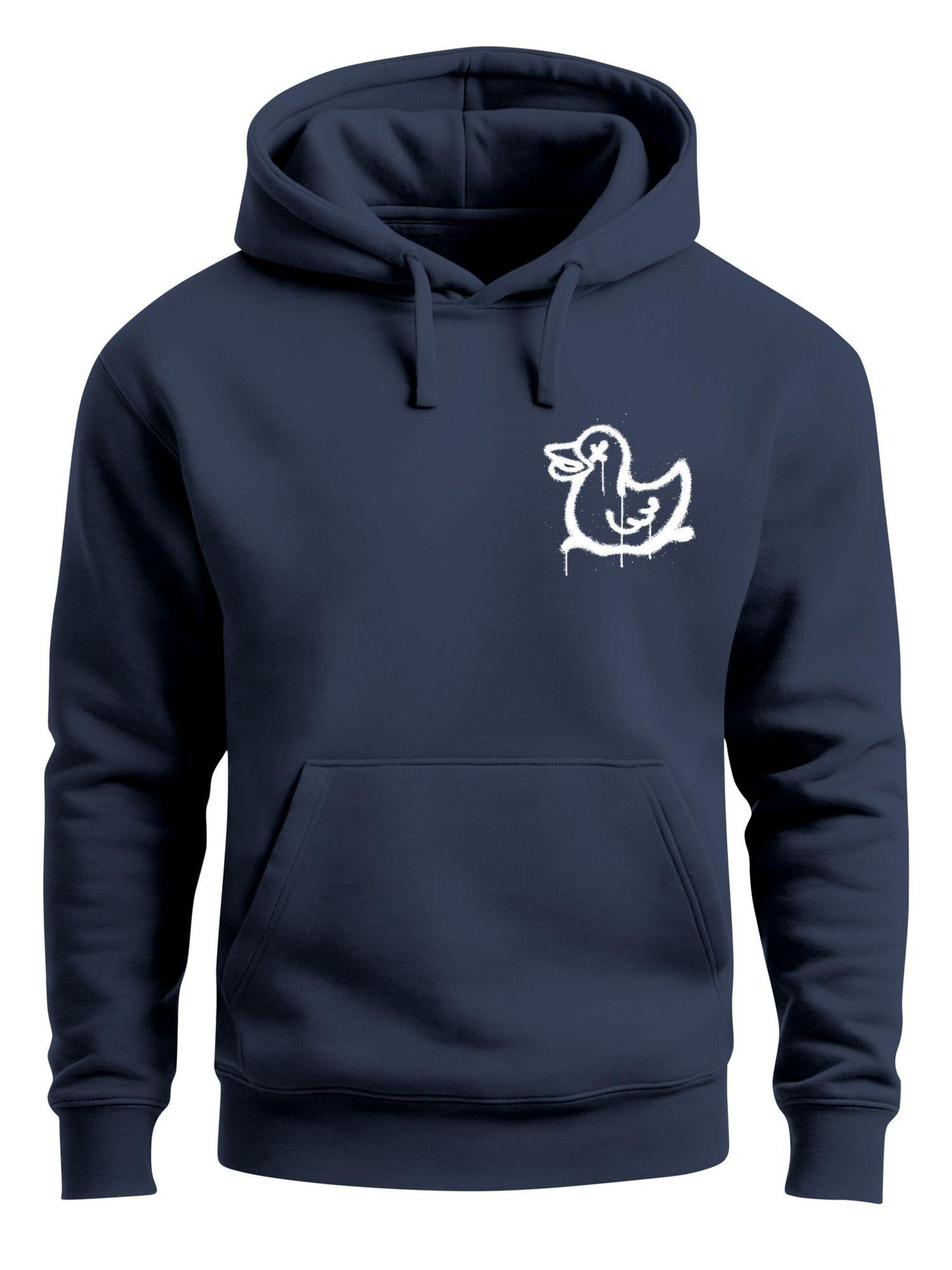 Neverless Sweatshirt 'Duck Spray' in Blue: front