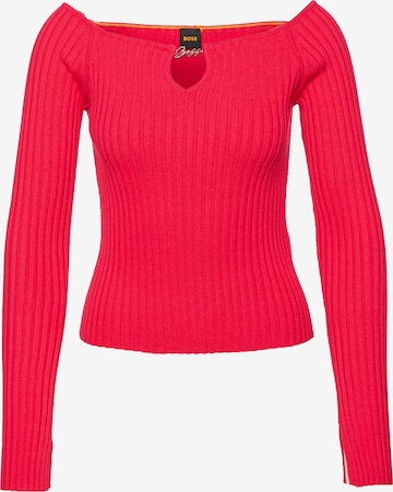 BOSS Sweater 'C_Fayez' in Red: front