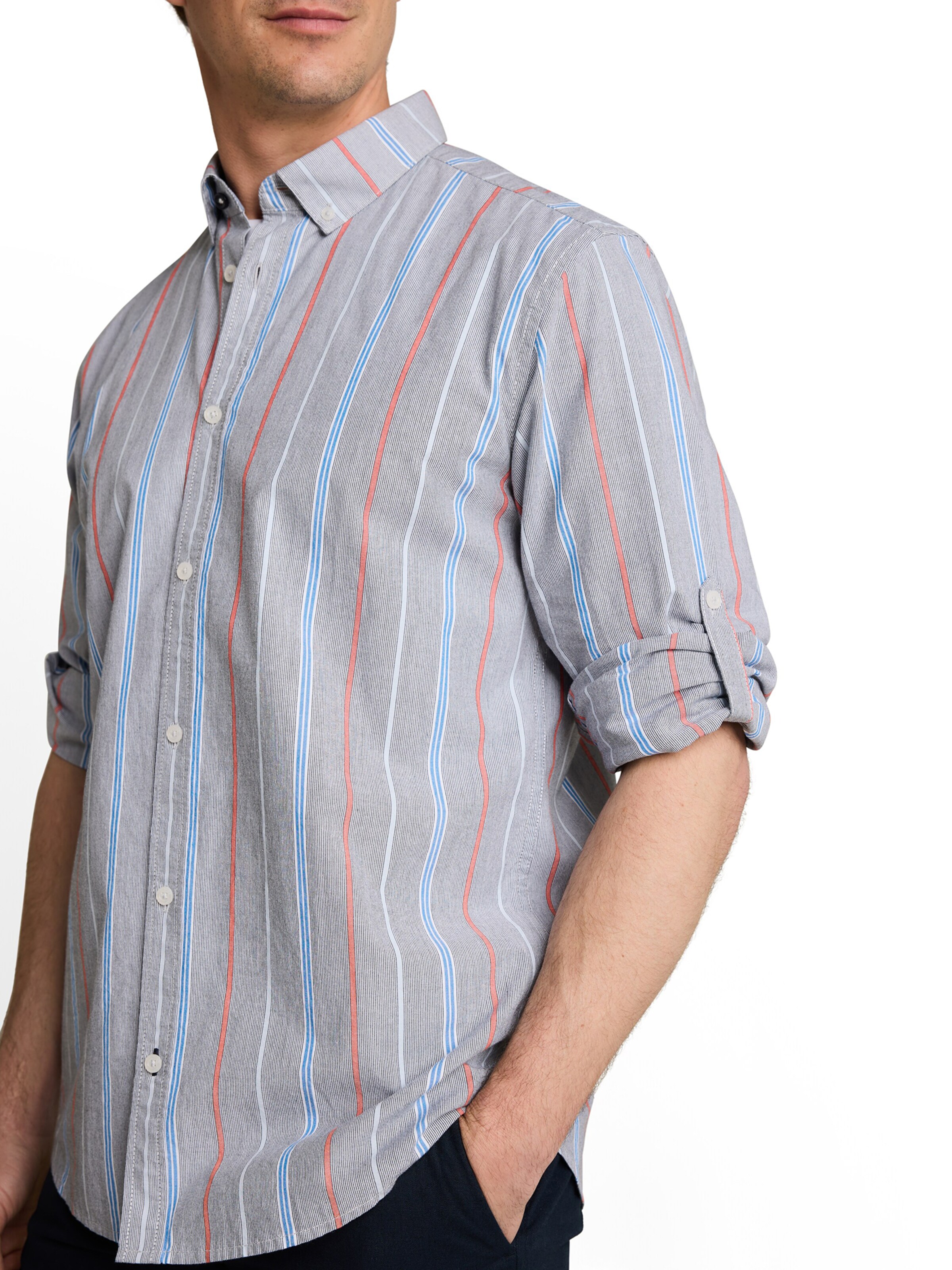 TOM TAILOR Regular fit Overhemd in Blauw