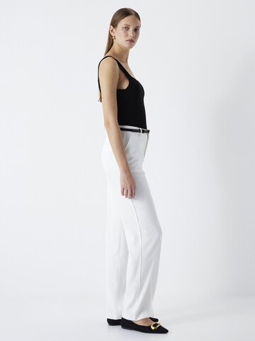 Ipekyol Regular Pleated Pants in White