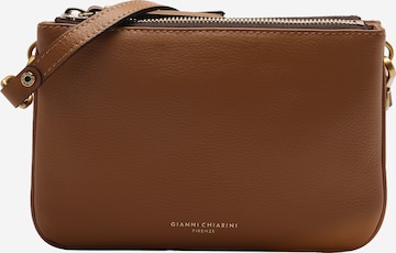 Borsa a tracolla di Gianni Chiarini in beige: frontale