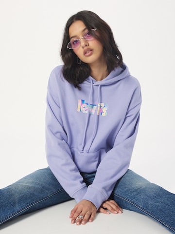 LEVI'S ® Sweatshirt 'Graphic Standard Hoodie' in Blauw