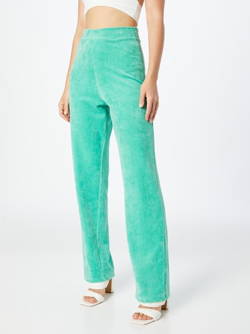 Daisy Street Flared Pants in Green: front