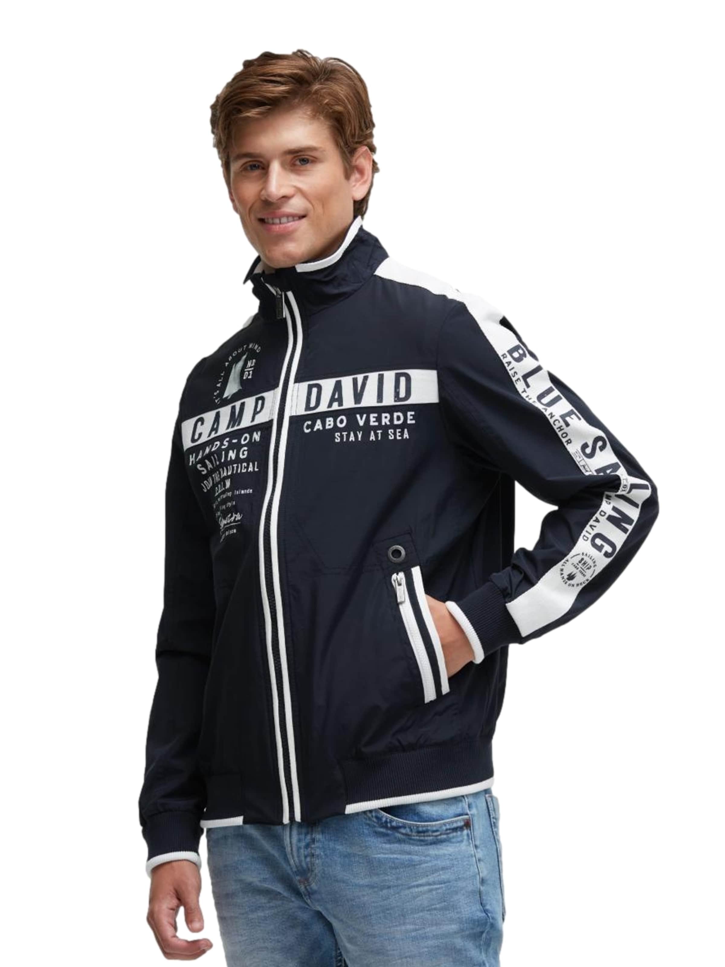 CAMP DAVID Between-Season Jacket in Blue: front