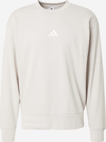 ADIDAS SPORTSWEAR Sports sweatshirt 'FEELCOZY' in Grey: front