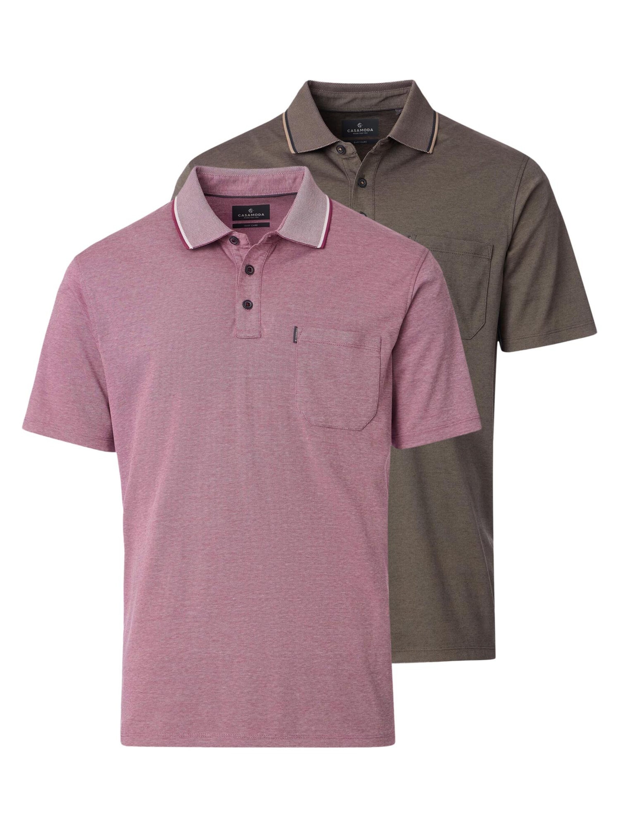 CASAMODA Shirt 'Basic' in Red: front