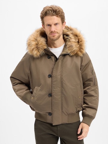 HUGO Between-season jacket 'Brako' in Brown: front