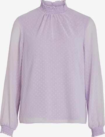 VILA Blouse 'DOBBY' in Lila: voorkant