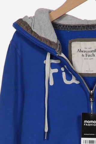 Abercrombie & Fitch Kapuzenpullover L in Blau