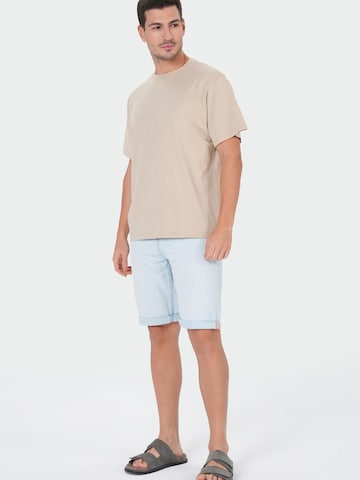 T-Shirt M.O.D MIRACLE OF DENIM en beige : devant