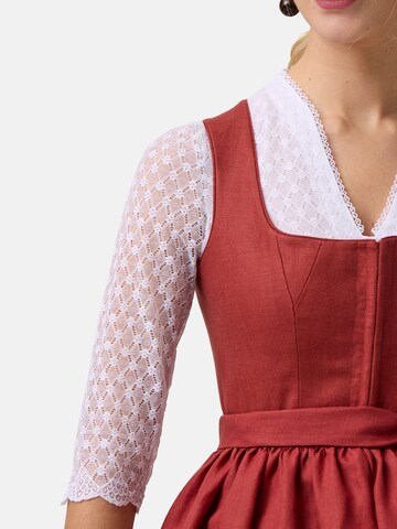 WALDORFF Dirndlbluse 'Sissi' mit feiner Spitze in Weiß