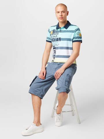 CAMP DAVID Poloshirt 'Beach Life' in Blau