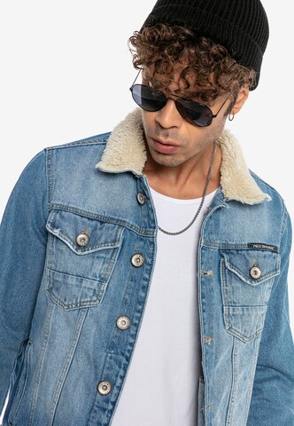 Redbridge Between-Season Jacket 'Valencia Sherpa' in Blue