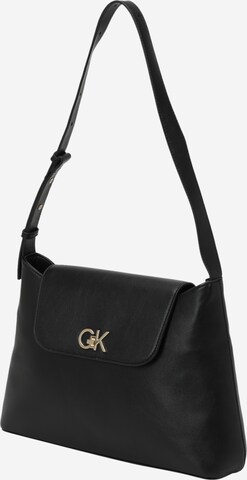 Calvin Klein - Bolso de hombro en negro: frente