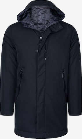 Ron Tomson Winter Coat in Black: front