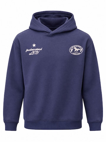 Sweat-shirt Grimelange en bleu : devant