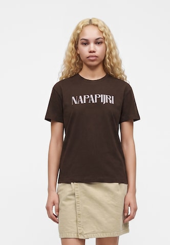 NAPAPIJRI - Camiseta 'S-BLISS' en marrón: frente