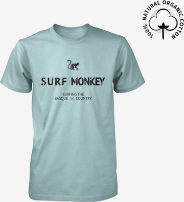 Surf Monkey Shirt in Grün: Vorderseite