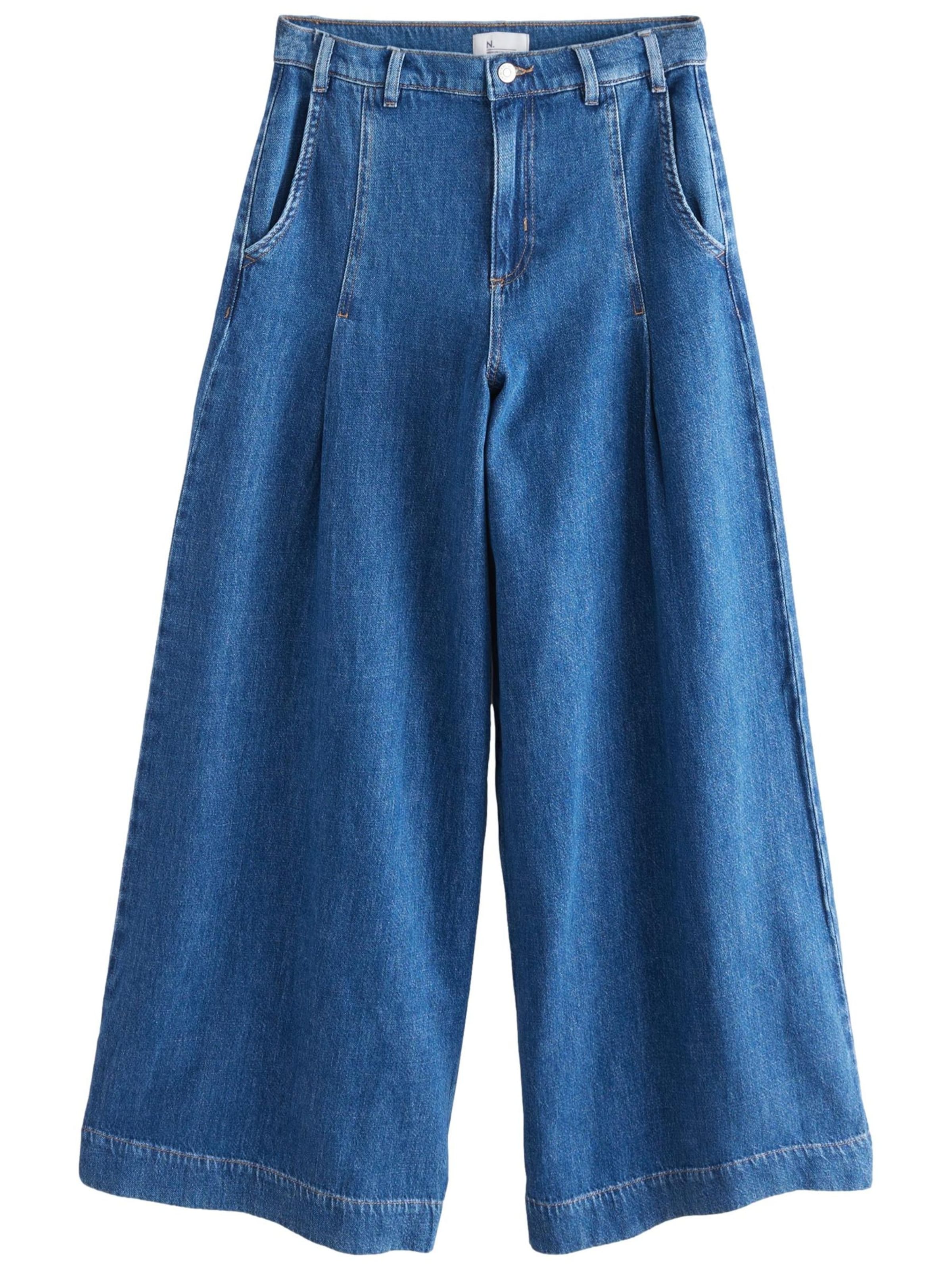 Next Широкий Джинсы 'Palazzo' в Синий: спереди