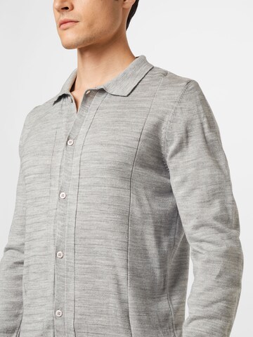 BURTON MENSWEAR LONDON Knit Cardigan in Grey