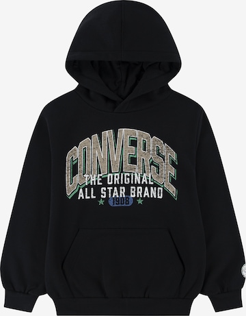 CONVERSESweater majica 'VARCITY' - crna boja: prednji dio