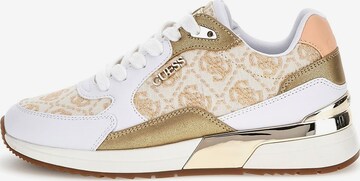 GUESS Sneakers in Gold: front