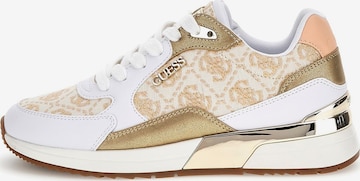 GUESS Sneakers in Gold: front