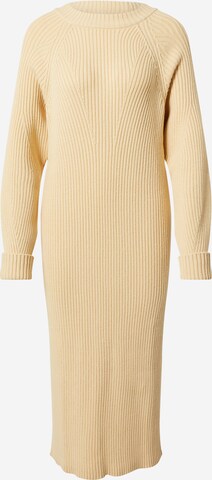 EDITED Knitted dress 'Adela' in Beige: front