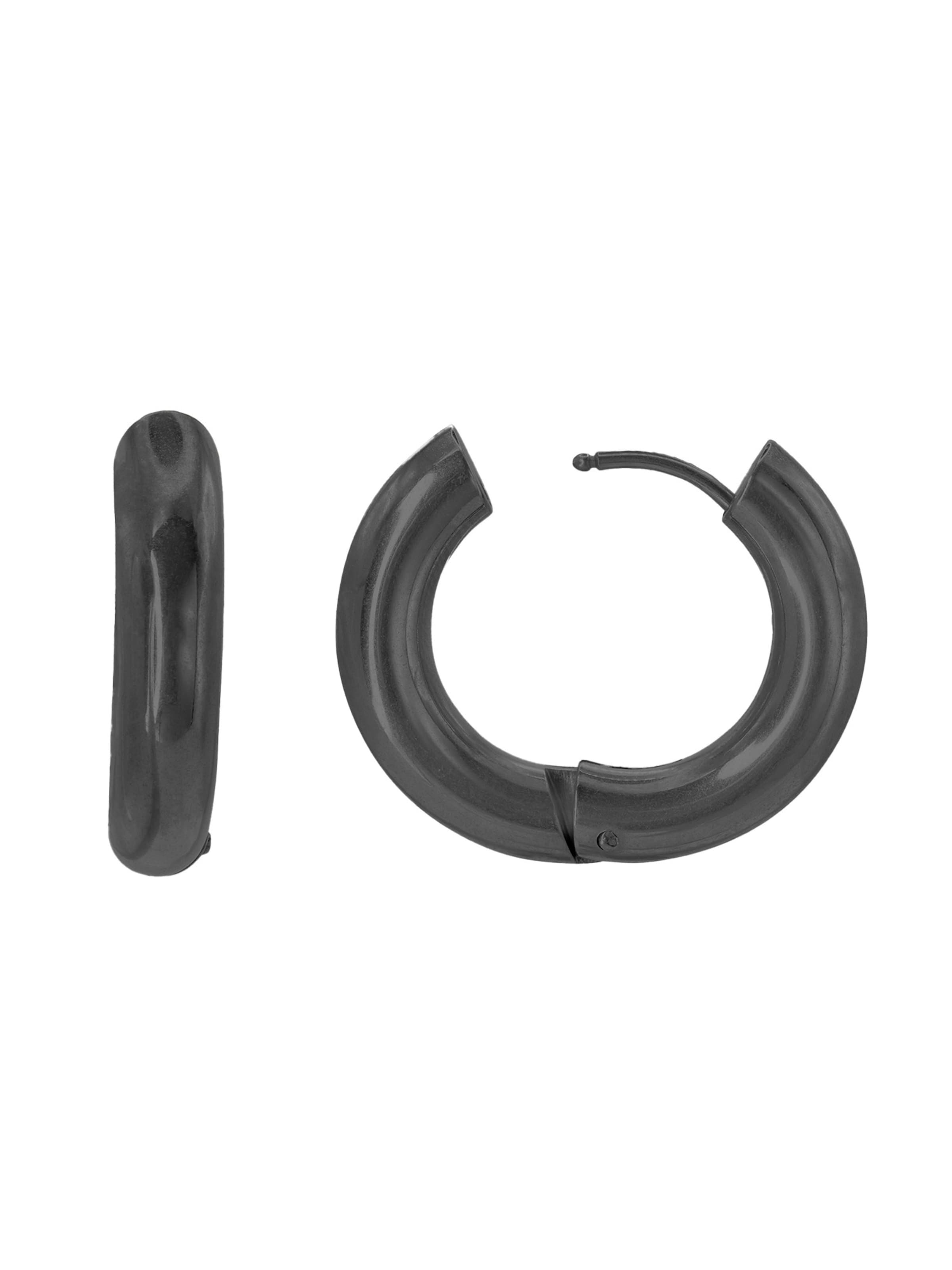 Boucles d'oreilles 'Vesta' Heideman en noir : devant