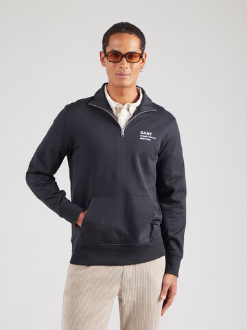 GANT Sweatshirt in Schwarz: Vorderseite