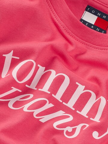 Tommy Jeans Koszulka 'ESSENTIAL' w kolorze czerwony