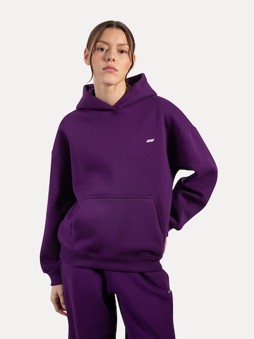 Veste de survêtement Smilodox en violet : devant
