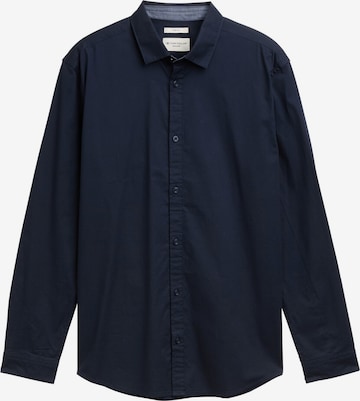 TOM TAILOR Regular fit Button Up Shirt in Blue: front