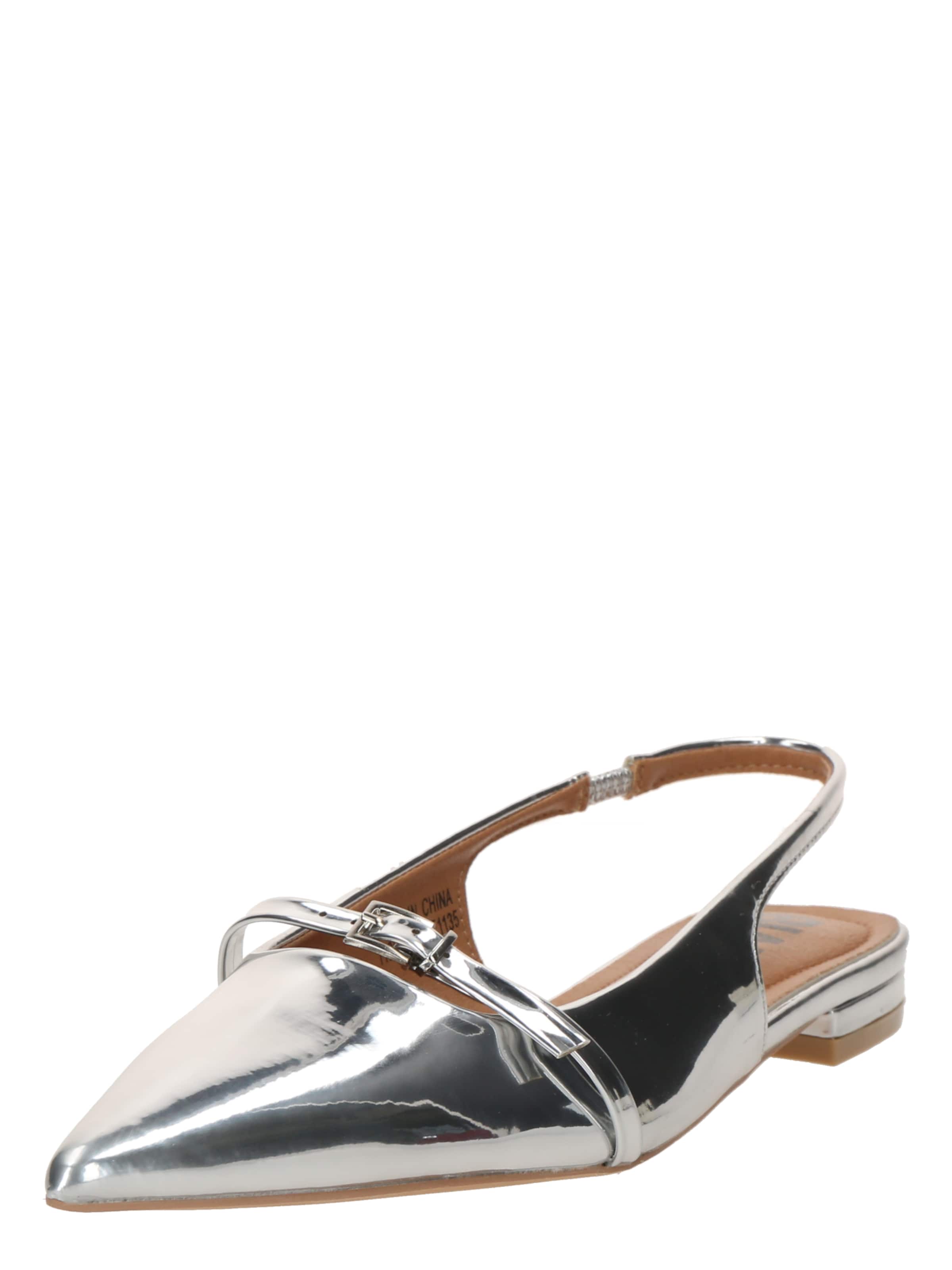 Bianco Slingpumps 'Bari' i sølv: forside