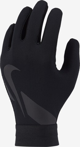 NIKE Athletic Gloves in Black: front