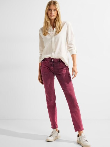 CECIL Regular Jeans 'Toronto' in Rood