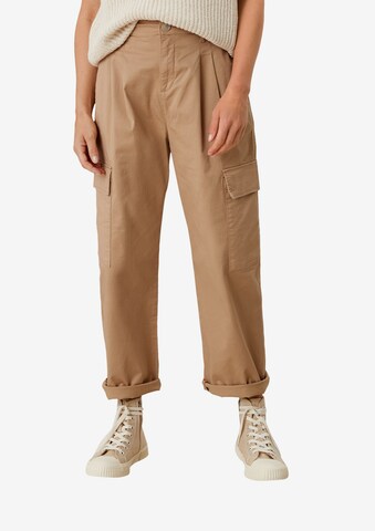 s.Oliver - Loosefit Pantalón cargo en beige: frente