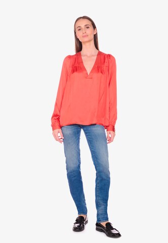 Le Temps Des Cerises Blouse 'Chimel' in Red