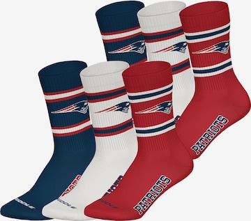 Chaussettes 'Patriots Crew' Huddle en bleu : devant