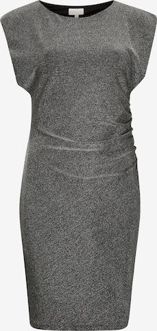 Apricot Kleid in Silber: Vorderseite
