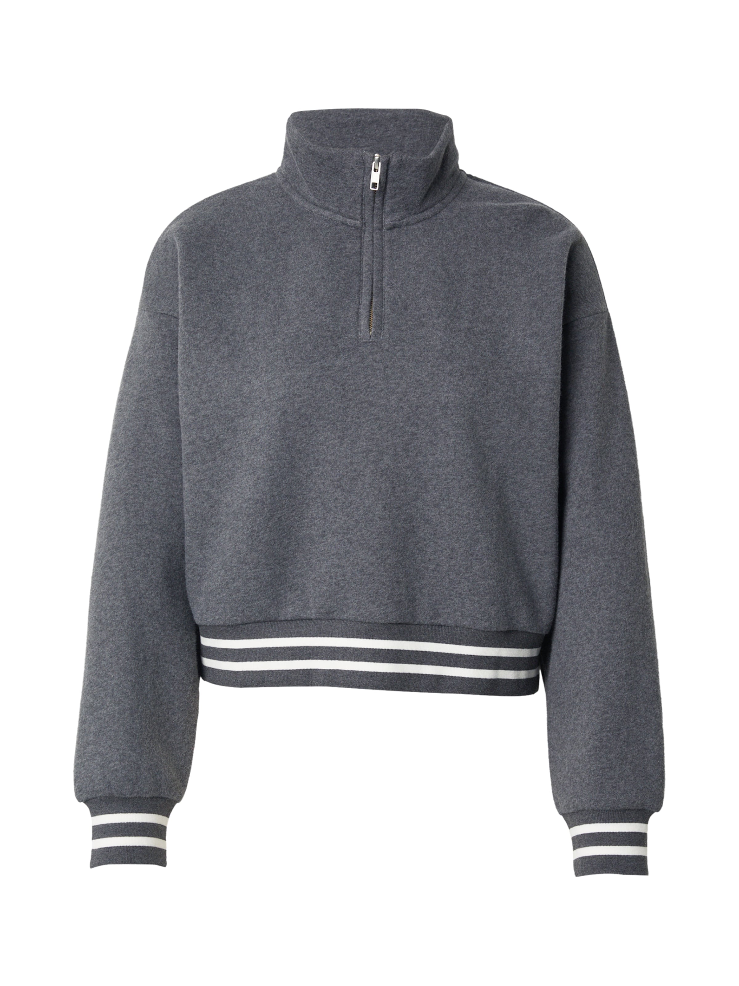 LEVI'S ® Sweatshirt 'Everyday Quarter Zip Sweatshirt' i grå: framsida