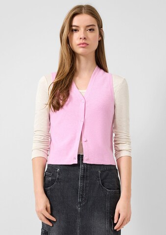 Cardigan QS en rose : devant