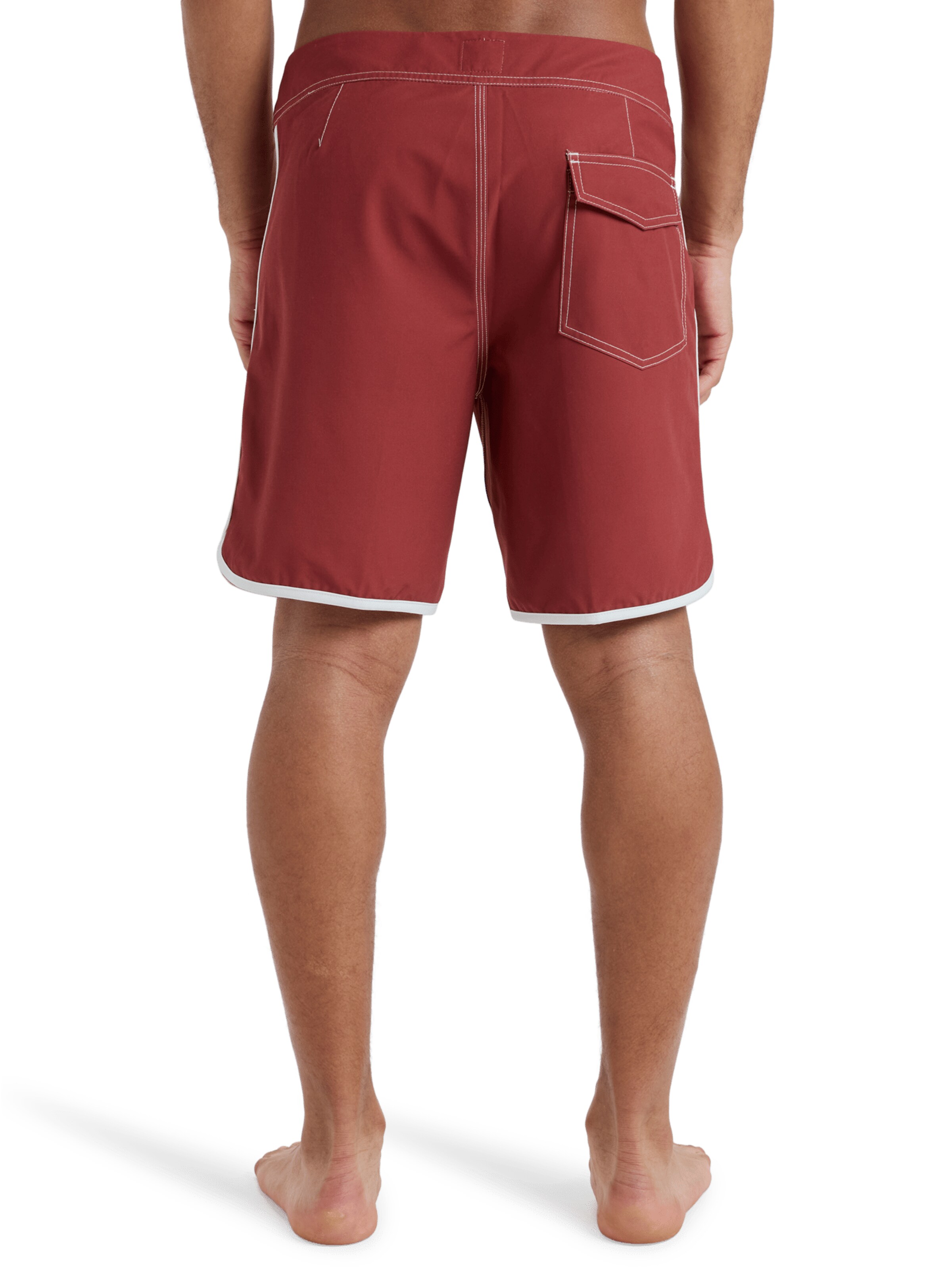 QUIKSILVER Regular Shorts 'Original Scallop' in Rot