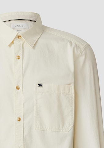 Coupe regular Chemise s.Oliver en beige